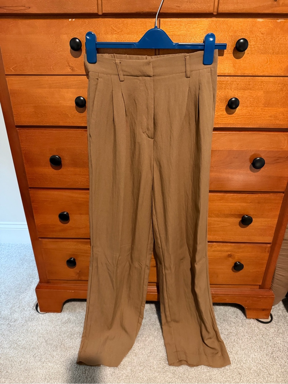 Z Supply Wide-Leg Pants in Camel Brown
